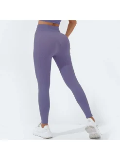 Solid Color Sport High Rise Yoga Pants -Bambam Clothing Shop P 20231122163715083 244