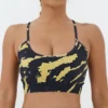Camouflage Spaghetti Straps Yoga Bra