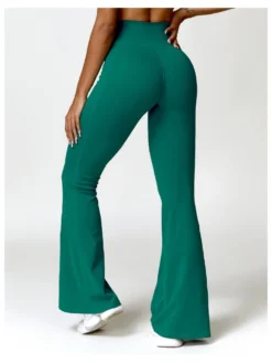 Solid Color High Rise Wide Leg Yoga Pants -Bambam Clothing Shop P 20231211123347611 248