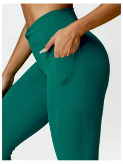 Solid Color High Rise Wide Leg Yoga Pants -Bambam Clothing Shop P 20231211123353420 263