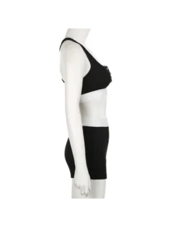 Colorblock Slim Elasticized Sporty Yoga Sets -Bambam Clothing Shop P 20231225125205866 358