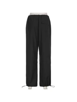 Patchwork Low Rise Wide Leg Pants -Bambam Clothing Shop P 20240219111521329 781