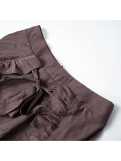 Irregular Stringy Selvedge High Rise Skirts -Bambam Clothing Shop P 20240314084018240 549