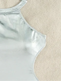 Metallic Hollow Out Bodycon One-Pieces -Bambam Clothing Shop P 20240315191005634 359