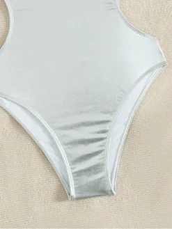 Metallic Hollow Out Bodycon One-Pieces -Bambam Clothing Shop P 20240315191006622 253