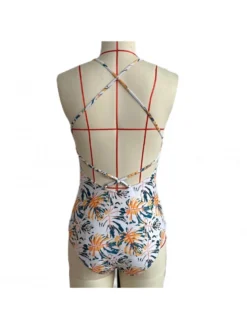 Print High Rise Bodycon One-Pieces Swimwear -Bambam Clothing Shop P 20240325180510484 416