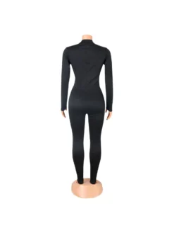 Solid Color High Rise Skinny Jumpsuits -Bambam Clothing Shop P 20240327094004373 717