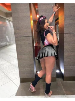 Pleated PU High Rise Skirts -Bambam Clothing Shop P 20240327164014208 407