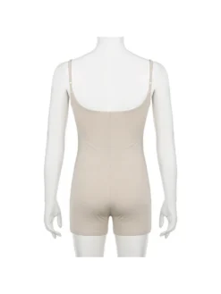 Patchwork Spaghetti Straps Bodycon Rompers -Bambam Clothing Shop P 20240401110819423 952