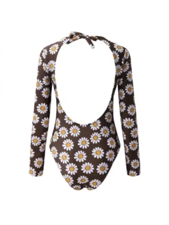 Flower Floral Lace-Up One-Pieces Swimwear -Bambam Clothing Shop P 20240401145520289 165