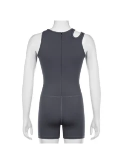 Patchwork Hollow Out Asymmetrical Rompers -Bambam Clothing Shop P 20240407164510261 298