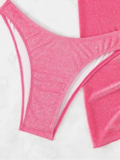 Fluffy Solid Color Cropped 3 PC Bikinis Sets -Bambam Clothing Shop P 20240409140507627 738