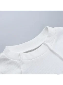 Letter Round Neck Bodycon Tanks Top -Bambam Clothing Shop P 20240411091819211 518