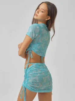 See Through High Rise Cropped 4pc Bikinis Sets -Bambam Clothing Shop P 20240426170016953 319