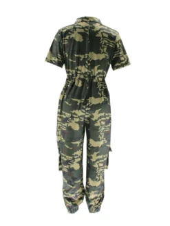 Camouflage Waist Slimming Zipper Jumpsuits -Bambam Clothing Shop P 20240426183515977 814