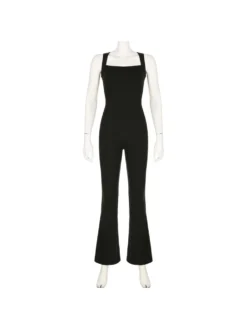 Square Neck Sleeveless Flared Jumpsuits -Bambam Clothing Shop P 20240506152009014 128