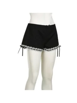 Patchwork Lace Loose Shorts -Bambam Clothing Shop P 20240516114031722 160