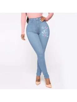 Washed High Rise Bodycon Jeans -Bambam Clothing Shop P 20240517153508071 220