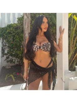 Leopard Colorblock Patchwork Bikinis -Bambam Clothing Shop P 20240518082004511 834