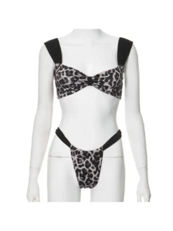 Leopard Colorblock Patchwork Bikinis -Bambam Clothing Shop P 20240518082005648 624