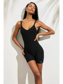 Solid Color Spaghetti Straps Backless Rompers -Bambam Clothing Shop P 20240520115021592 483