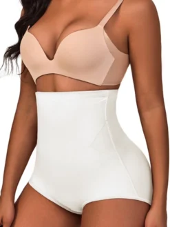 Solid Color Knitting High Rise Shorts