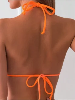 Rhinestone Plaid Halter Backless Bikinis -Bambam Clothing Shop P 20240529095004913 781