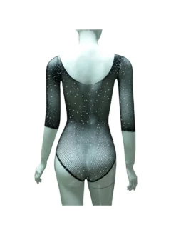 Sequin See Through Off Shoulder Bodycon One-Pieces -Bambam Clothing Shop P 20240529110512186 483