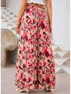 Colorblock High Rise Wide Leg Pants -Bambam Clothing Shop P 20240530171035911 866