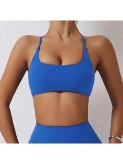 Solid Color Spaghetti Straps Backless Tank