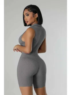Crewneck Sleeveless Bodycon Rompers -Bambam Clothing Shop P 20240604095025981 320