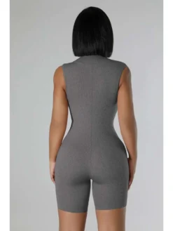 Crewneck Sleeveless Bodycon Rompers -Bambam Clothing Shop P 20240604095026678 503