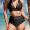 Gauze Patchwork See Through Bikinis