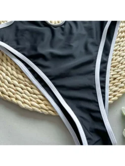 Hollow Out Halter Neck Backless One-Pieces Swimwear -Bambam Clothing Shop P 20240604145515815 650