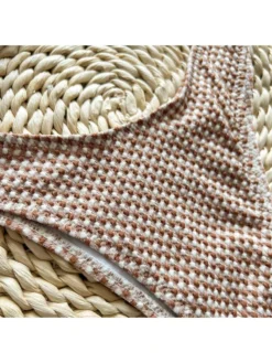 Plaid Spaghetti Straps Backless Bikinis Sets -Bambam Clothing Shop P 20240604150514774 936