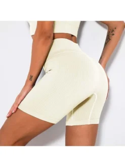 Solid Color High Rise Skinny Short Pants -Bambam Clothing Shop P 20240605093505818 366