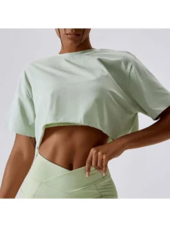 Solid Color Crewneck Athleisure Tank