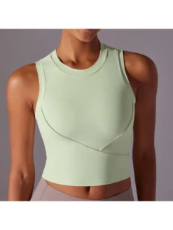 Patchwork Crewneck Cropped Tank