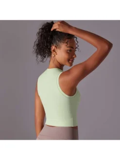 Patchwork Crewneck Cropped Tank -Bambam Clothing Shop P 20240605140807683 375