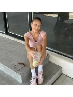 Bow Lacework V Neck Short Sleeve Rompers -Bambam Clothing Shop P 20240606100805920 378