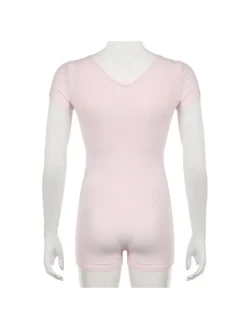 Bow Lacework V Neck Short Sleeve Rompers -Bambam Clothing Shop P 20240606100810279 773