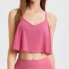 Pure Color Spaghetti Straps Cropped Tank