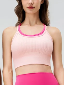 Color Matching Spaghetti Straps Cropped Tank