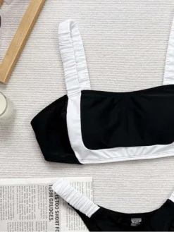 Colorblock High Rise Cropped Bikinis Sets -Bambam Clothing Shop P 20240606144403338 490