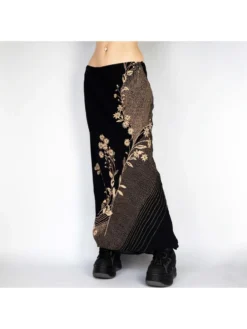 Flower Print A-line Low Rise Skirts -Bambam Clothing Shop P 20240606145229287 528