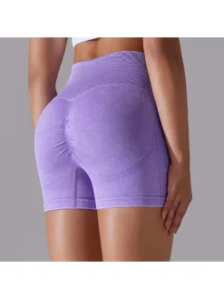 Washed High Rise Bodycon Short Pants -Bambam Clothing Shop P 20240607113627623 716