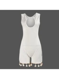Knitting Backless U Neck Sleeveless Rompers -Bambam Clothing Shop P 20240607144014800 512
