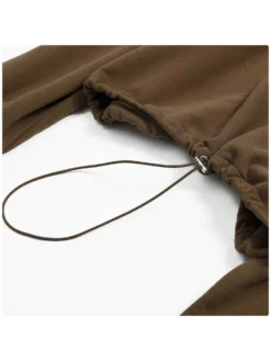 Drawstring Zipper Loose Tank -Bambam Clothing Shop P 20240608141205748 476