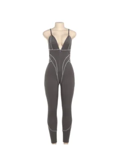 Colorblock V Neck Zipper Backless Jumpsuits -Bambam Clothing Shop P 20240608185604712 773