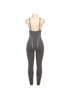 Colorblock V Neck Zipper Backless Jumpsuits -Bambam Clothing Shop P 20240608185605606 562